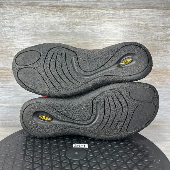 Keen Women's Howser III Red Plaid Slip On Comfort Slide Shoes Size 10 - Picture 7 of 11